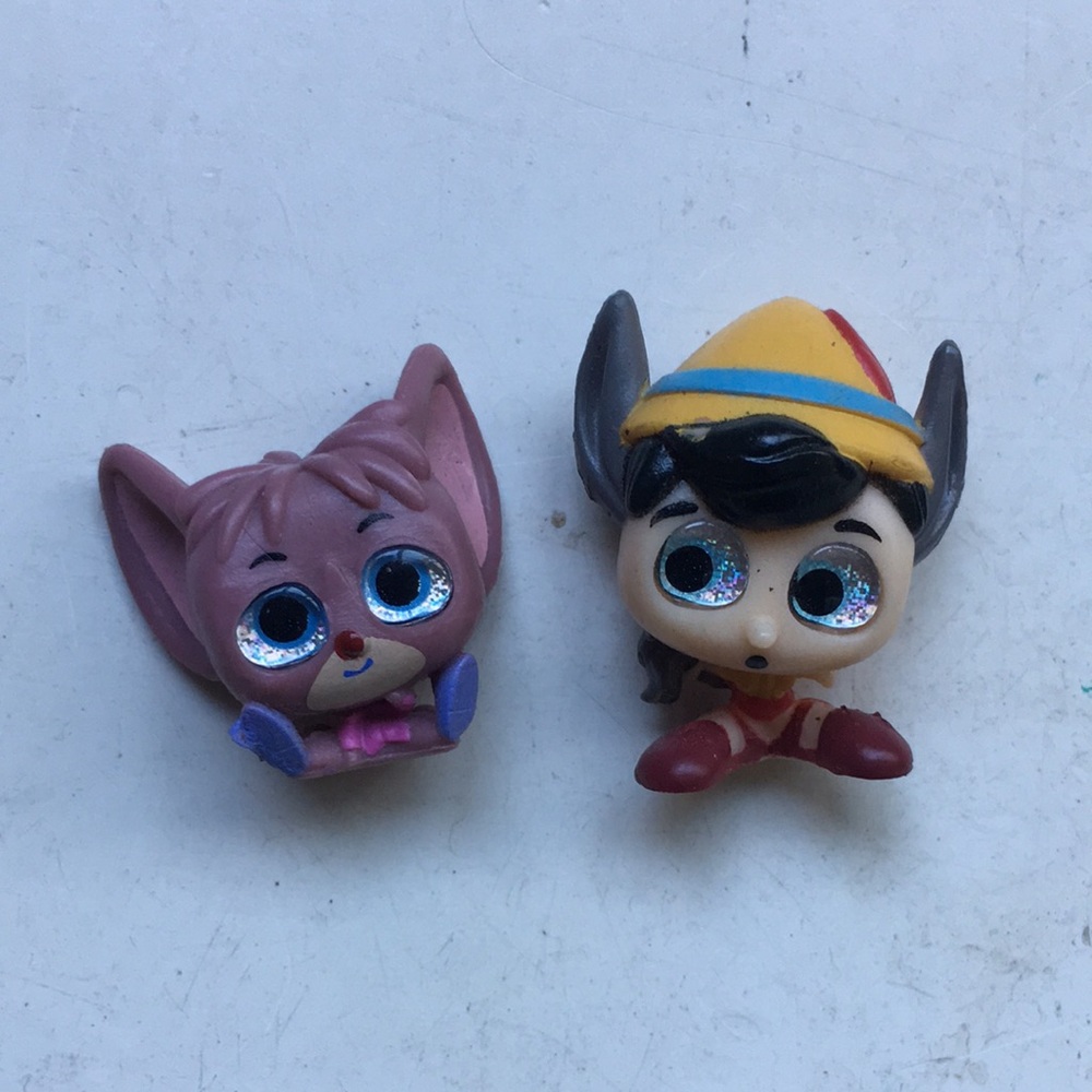 Disney Doorables Set Mini Wonderland Dormouse & Pleasure Island Pinocchio